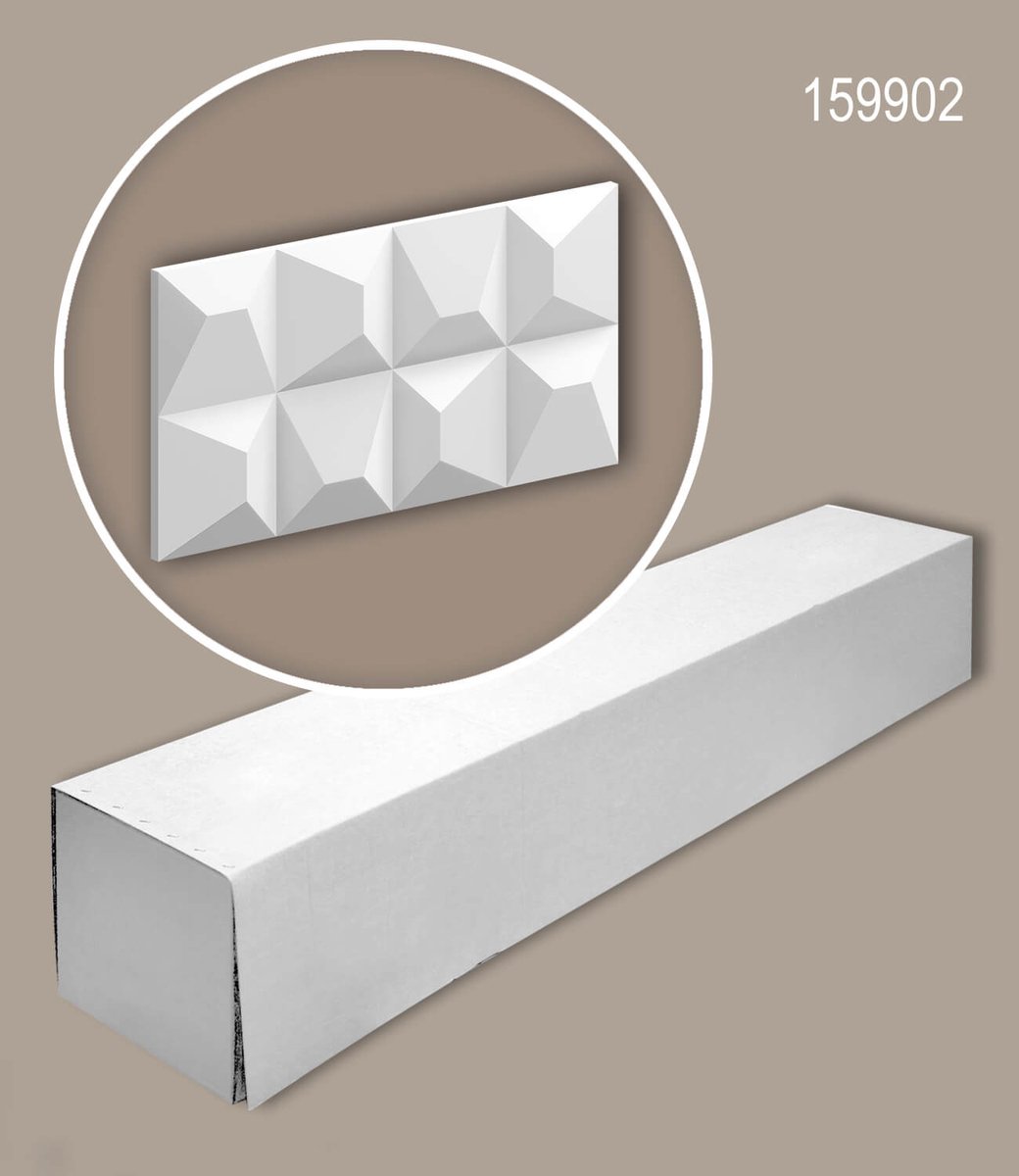 Profhome 159902-box 1 doos 8 panelen 3d muurpaneel Muurbekleding modern design | 0,81 m2