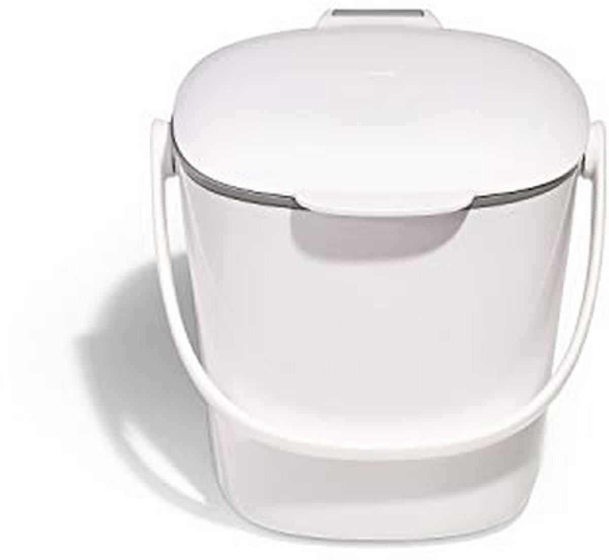Compostemmer - Keukenafvalbak GFT - Keukenafval scheiden - Geurvrij deksel - 283 liter - Wit