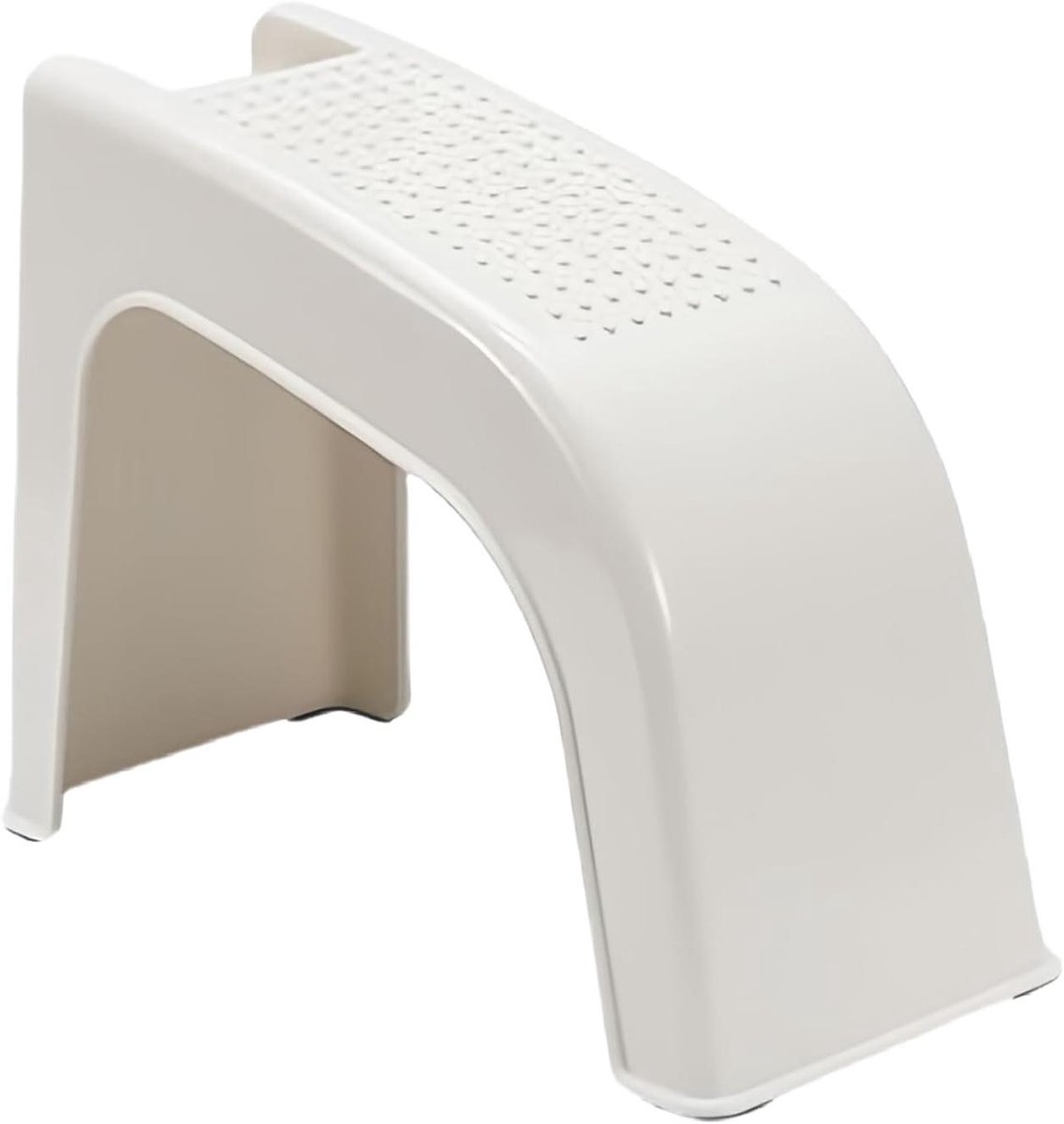 Pedicure Voetenbankje - Voetsteun Kruk - Voetverzorging Salon - Antislip Onderzijde - 37.5x28x16.5 cm - Wit