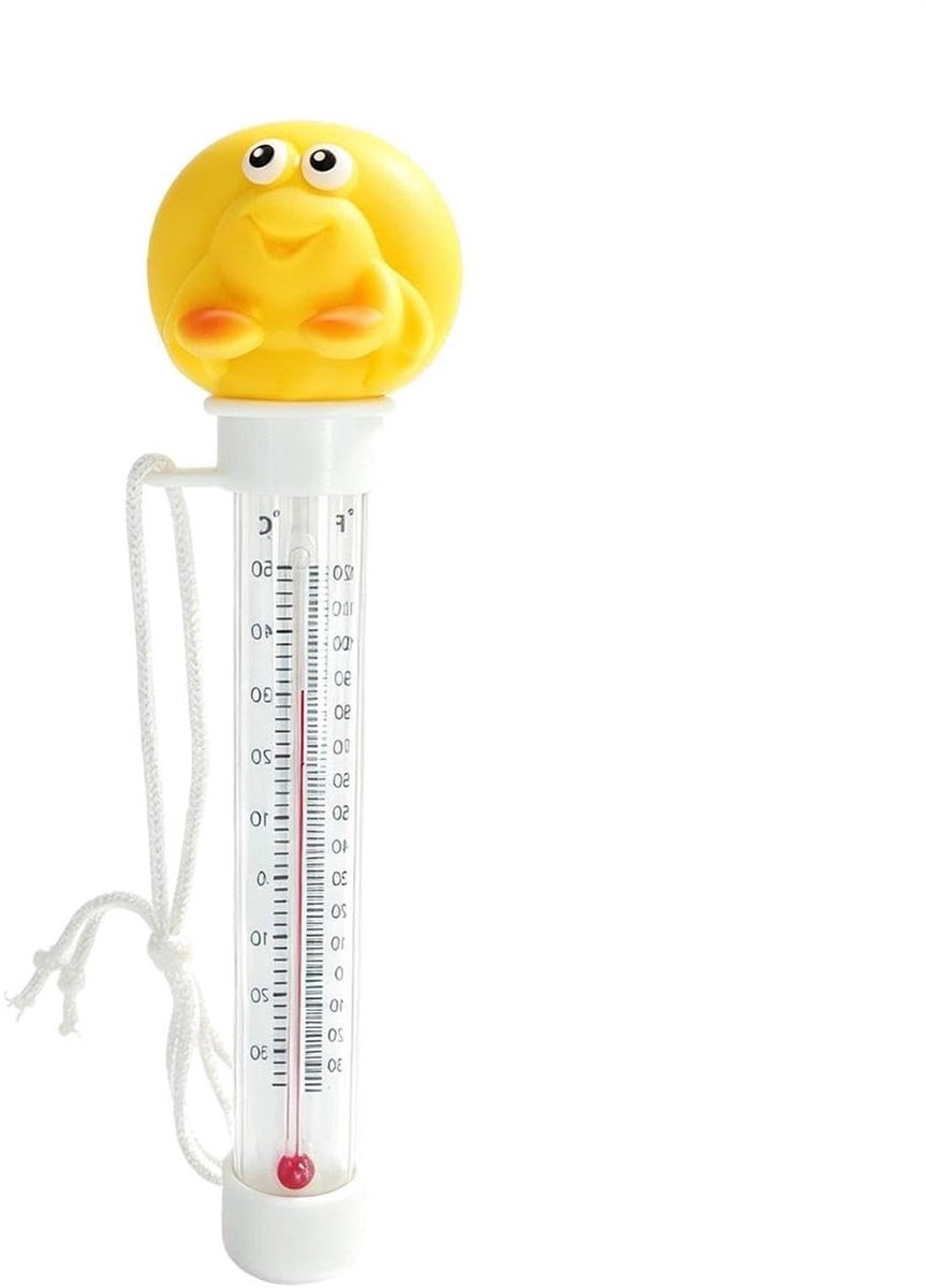 Drijvende Zwembadthermometer - Cartoon Watertester - Temperatuur Controleren - Groot Afleesbaar Display - 19 cm Lengte - Schelp