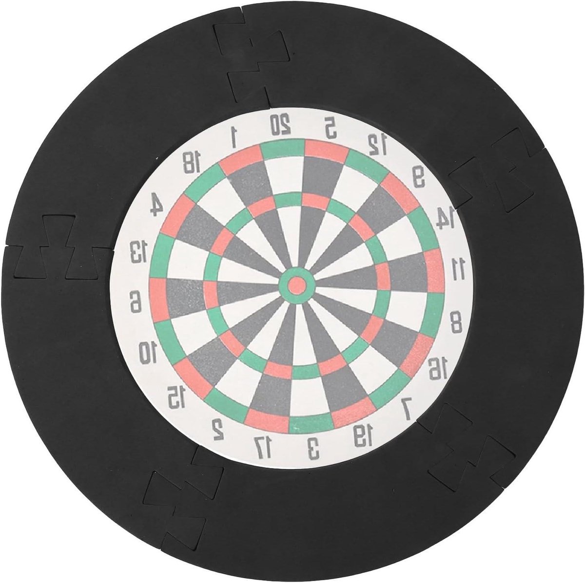 Dartbord Muurbeschermer - Backboard Ring - Bescherming Muren - Eenvoudig Splitsbaar - 45 cm Diameter - Zwart