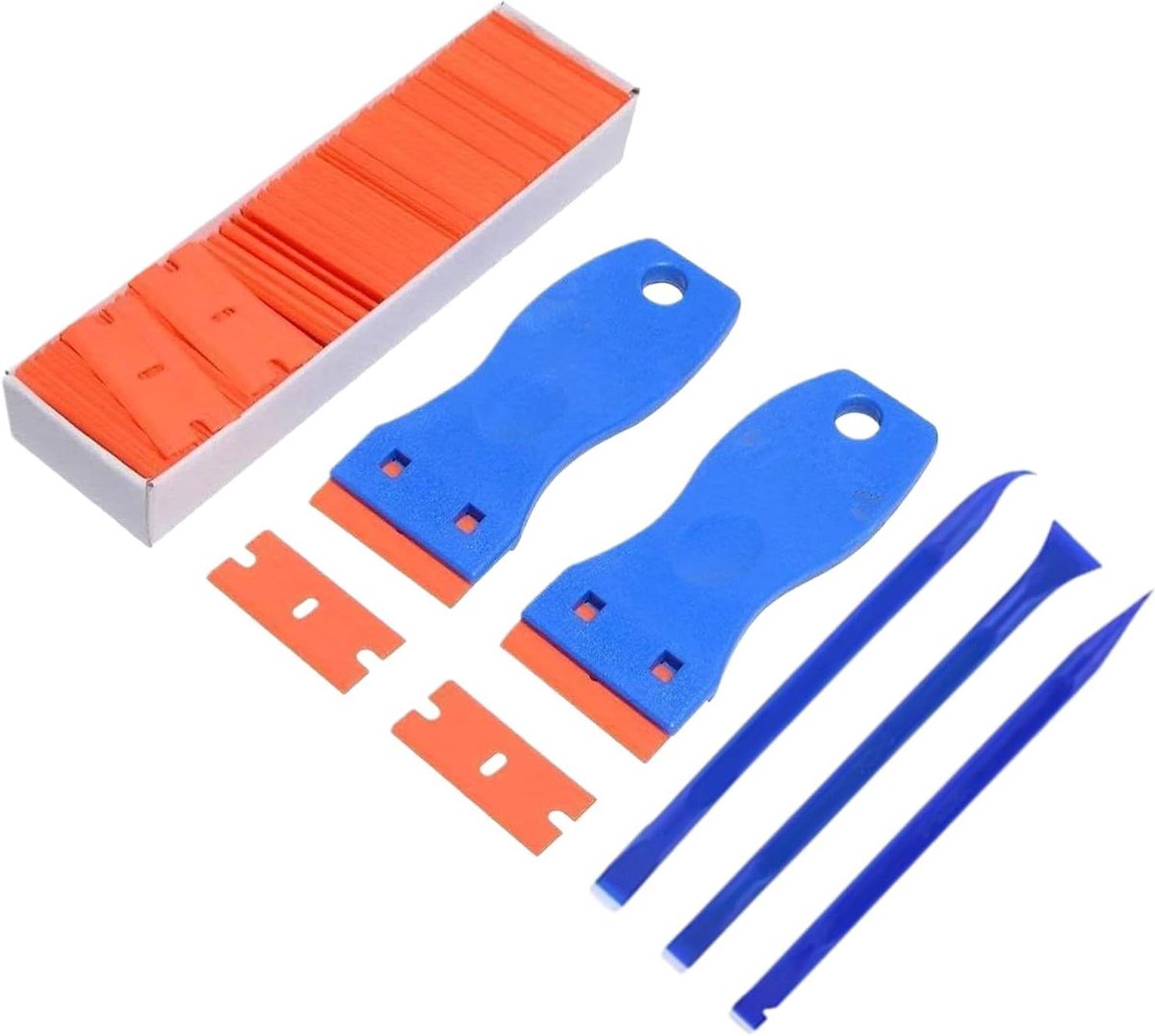 Sticker schraper - Glasreiniger gereedschap - Oppervlakken reinigen - Ergonomische handgreep - 17 x 5 x 3 cm - Niet gespecificeerd
