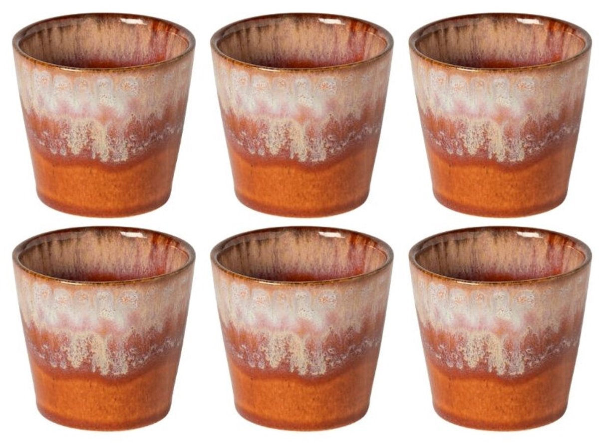 Costa Nova Espresso Kopjes Casafina Poterie Caramel-Latte 80 ml - 6 stuks
