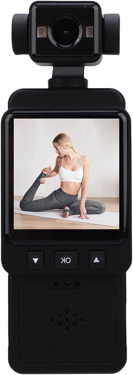 Draagbare Camera - Bodycam Video - Momenten Vastleggen - 360 Roterende Lens - 1080P HD - Zwart