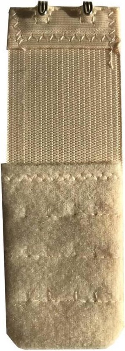 Beha Verlengstuk / Verlenger 2 Haaks Beige met Elastiek