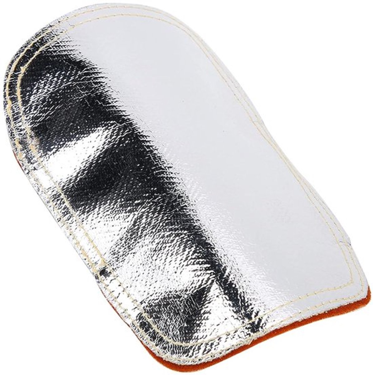 Reflecterende leren lastpad met handbescherming voor industriële ketels met warmte-isolatie.