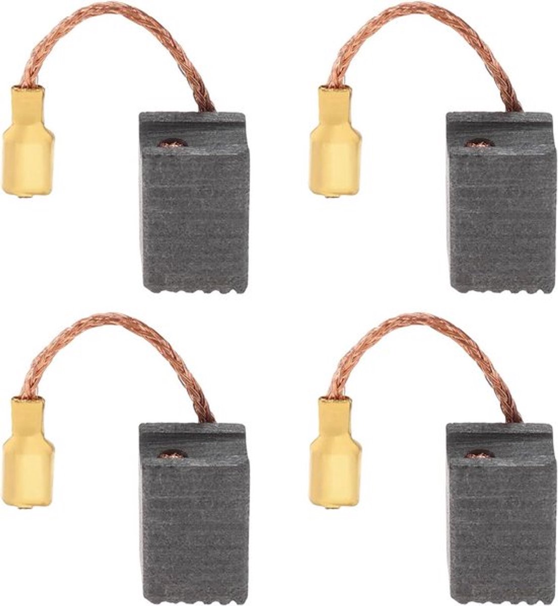 Power Tool Koolborstel set voor Sander Compatibel met GWS 7-125 - 4 Stuks - Automatische Stop