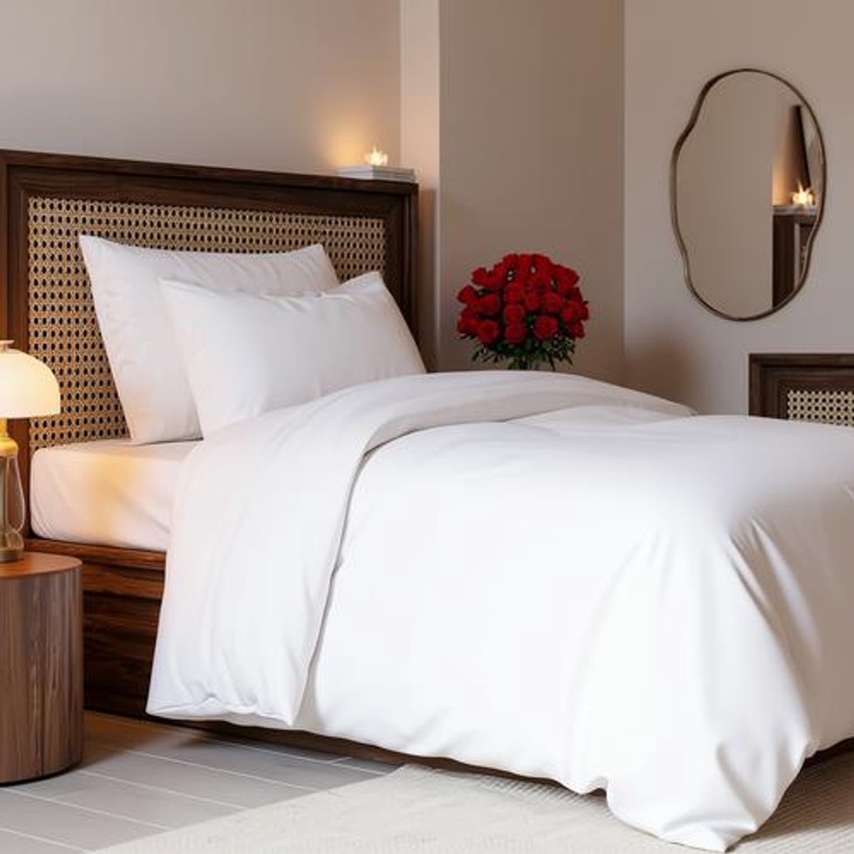 Arvion 3-delige dekbedovertrekset wit 200x200 cm met 2 kussenslopen 50x80 cm - Microvezel polyester ritssluiting hoekbandjes OEKO-TEX