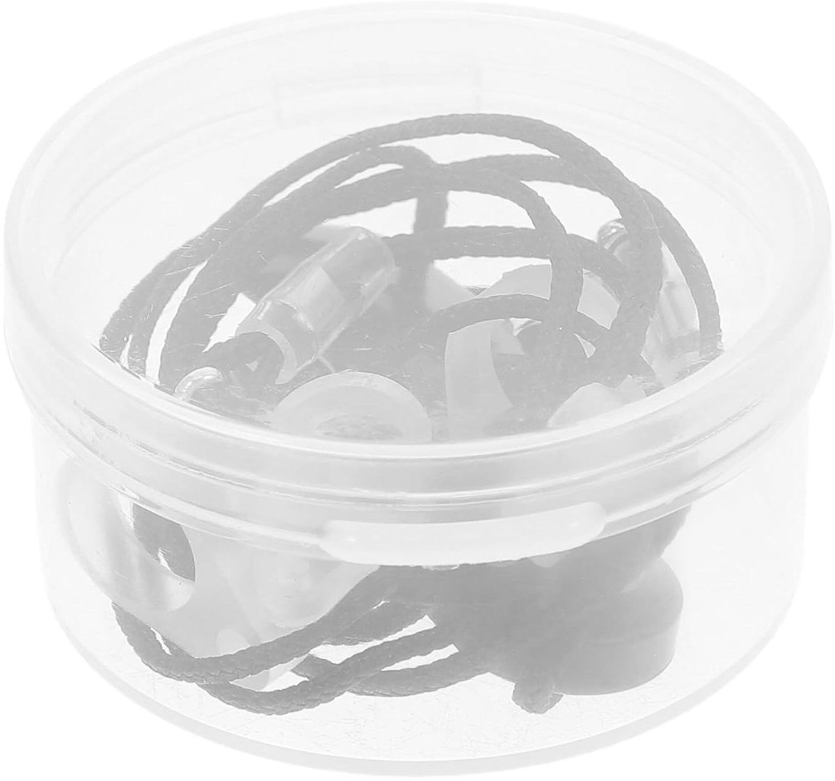 Audiokabel Anti-verlies - Gehoorversterker Koord - Voorkomt Verlies - Verstelbare Clip - 40 cm - Zwart