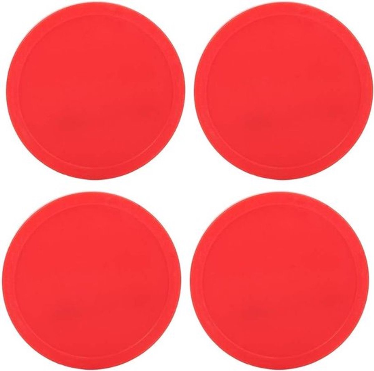 - Air Hockey Puck - Kunststof - Vervangende Puck - Tafels Game Equipment - Thuis en Vrienden - Gaming - Geschikt voor Air Hockey Tafels - Blauw - 4-delige Set - Accessoires