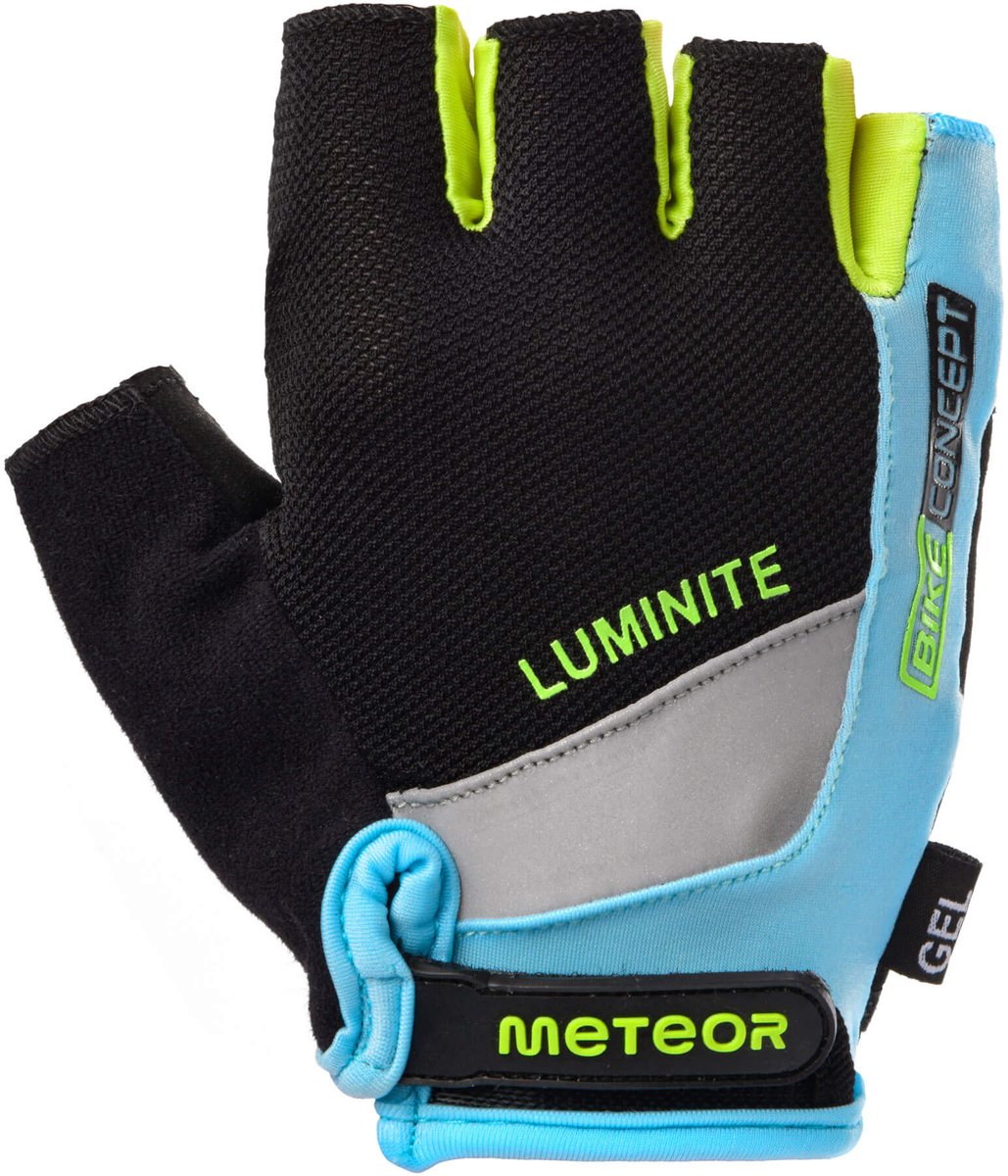 Meteor Gel GX38 - Fietshandschoenen - XS, blauw-groen