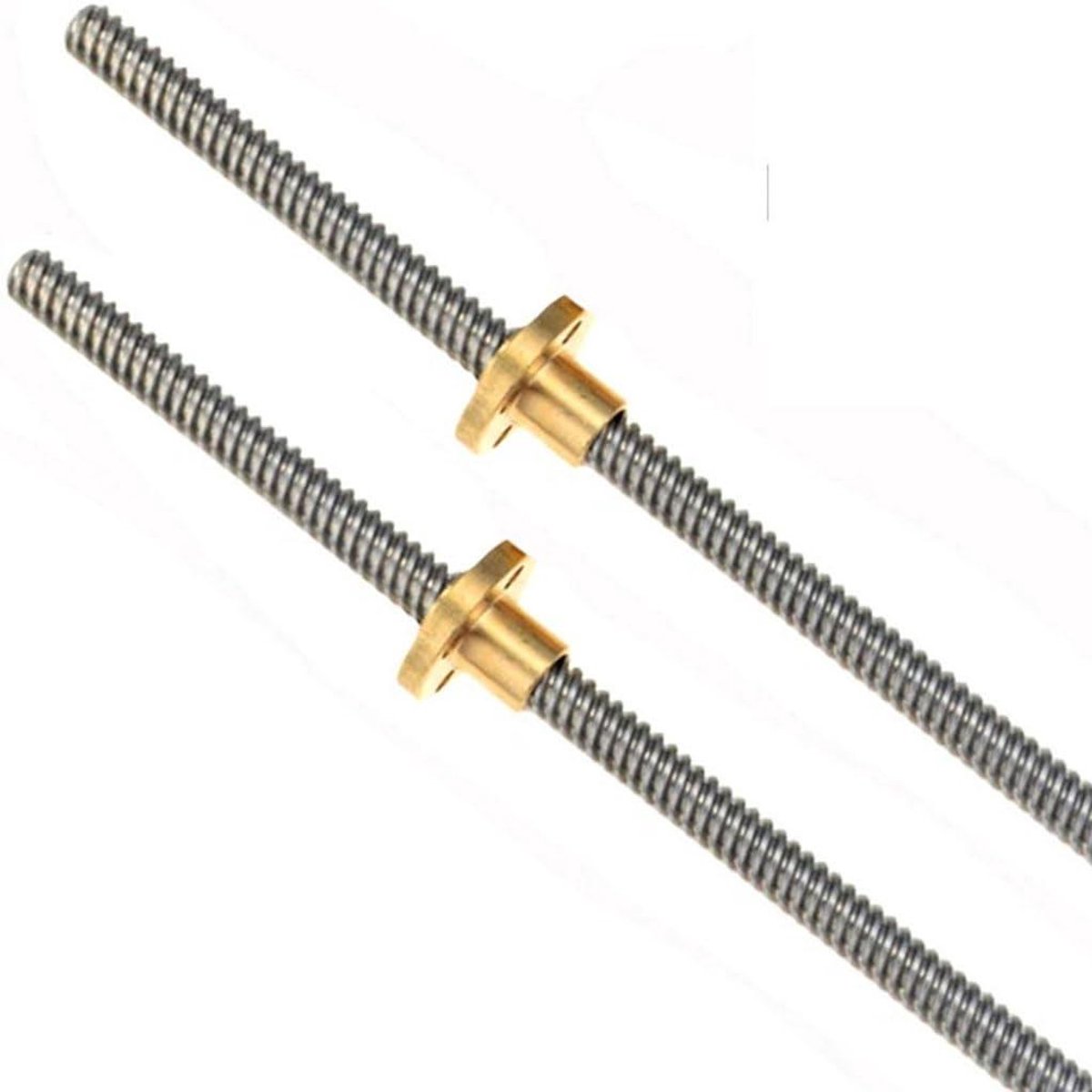Trapeziumvormige Schroefmoer - T-Type Schroef Loodschroef - 3D Printer Beweging - Roestvrij Staal - 16 mm Diameter - Zilver