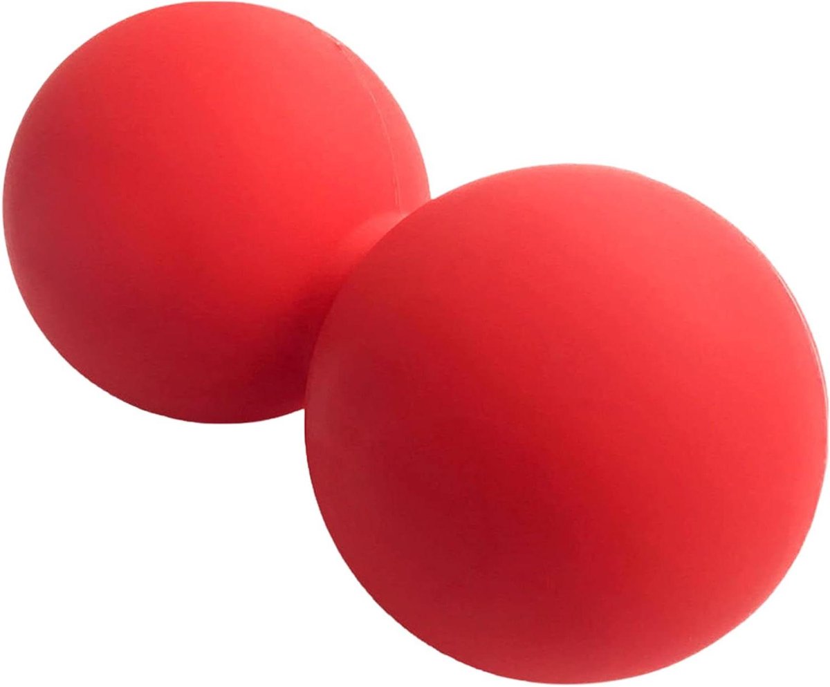 Dubbele Massage Ballen - Lacrosse Ballen - Spierherstel - Solide Siliconen - 65 cm Diameter - Rood Paars Geel Groen