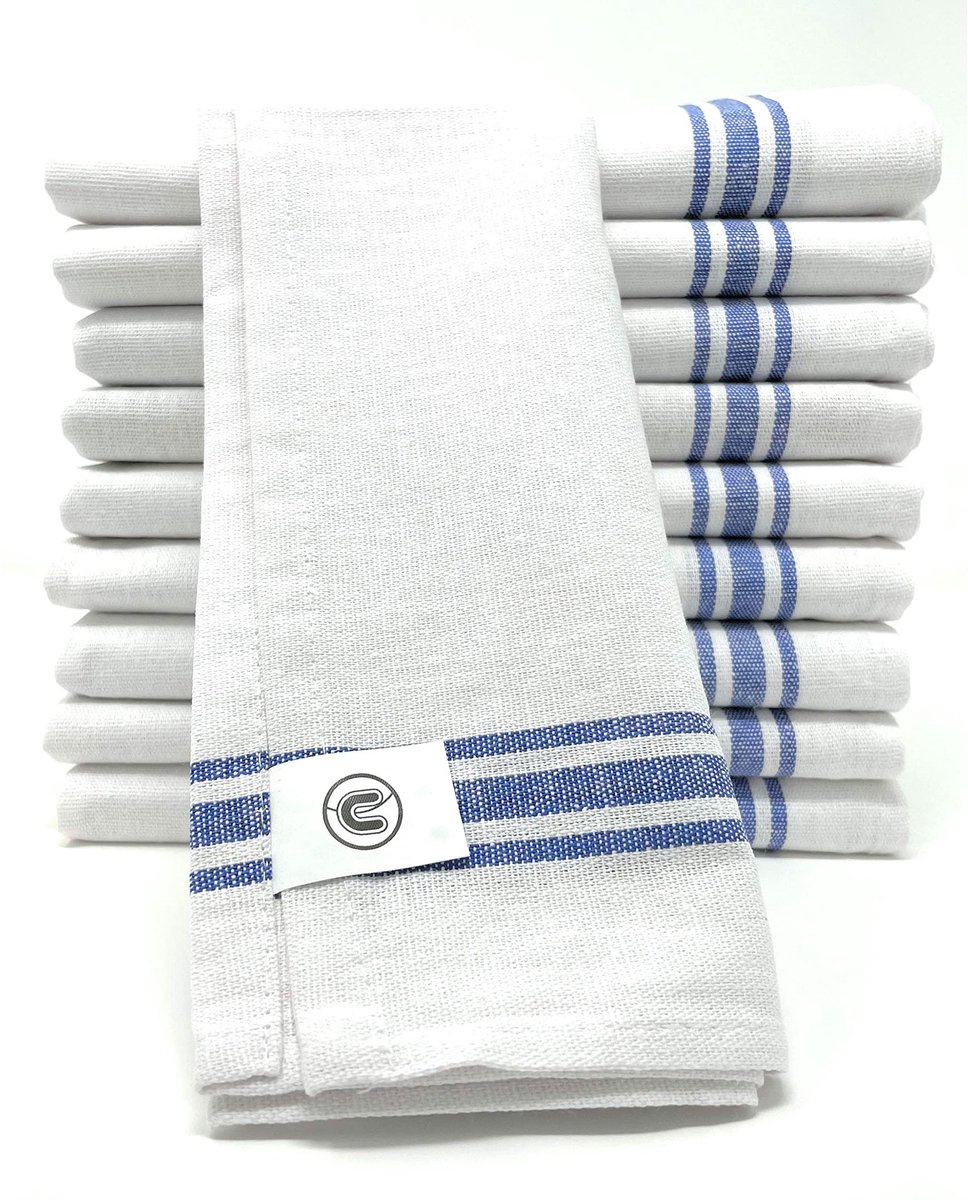 Dailygoods - Keukenhanddoeken Set van 10 - 100% Katoen - 70x56 cm - Hoog Absorberend