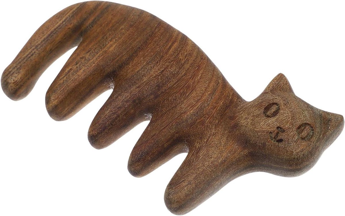 Sandelhouten Massagekam - Hoofdmassage Kam - Hoofd Ontspannen - Duurzaam Antistatisch - 96 x 55 x 16 cm - Koffie