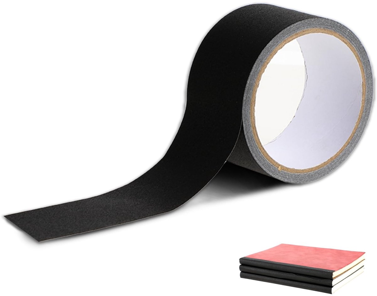 Dailygoods- Boekbindband 50 mm x 10 m - Zelfklevend - Matte Boekreparatietape - Textiel/Weefselband - Waterdicht - Duurzaam