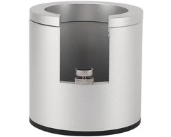 Dailygoods - Verstelbare Koffie Tamper Stand voor Portafilters - Zilver