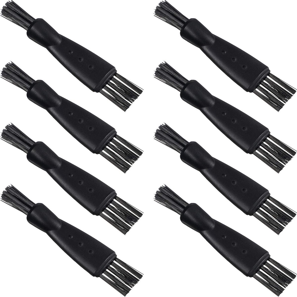 Dailygoods - 8 Stuks Dubbelzijdige Razor Trimmer Schoonmaakborstel Set
