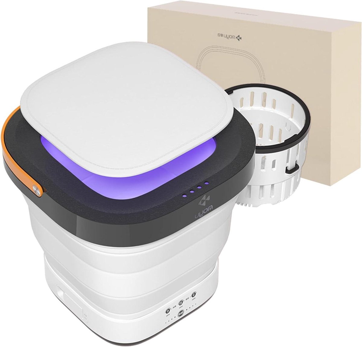Opvouwbare Mini Wasmachine Draagbare Wasmachine Kleine Wasjes Doen Met Centrifuge 9 Liter Grijs