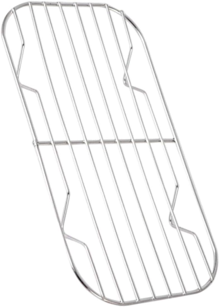 Grillrek RVS - Barbecue Pan Stoomrek - Buiten Koken - Olie Afvoer - 37 x 11 x 5 cm - Zilver
