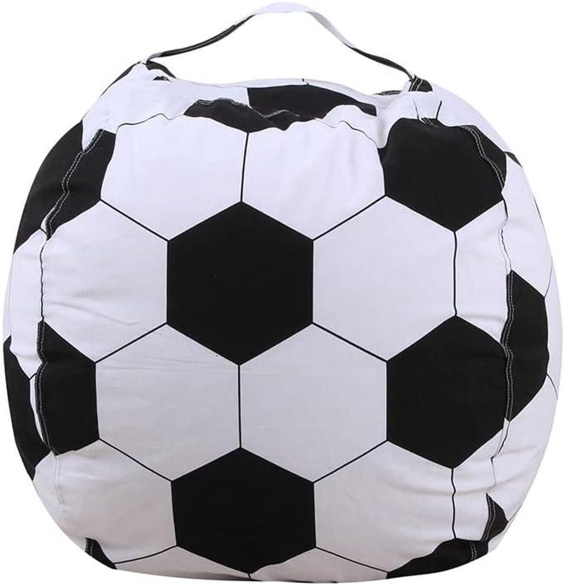 Zitzakhoes - Zitzak stoelhoes - Opbergen en Zitten - Met Rits en Handvat - 38 inch - Voetbal