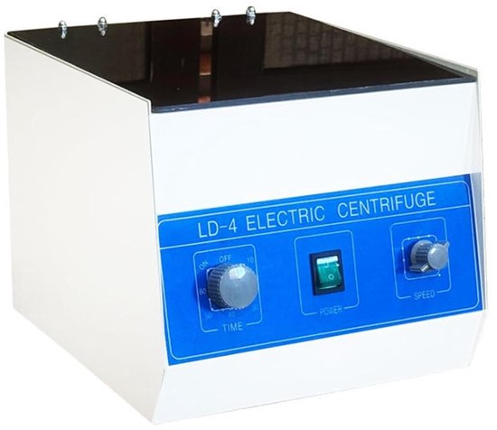 Elektrische Tafelcentrifuge - Laboratoriumcentrifuge Benchtop - Monsters Scheiden - Met Timer Snelheidsregeling - 330x300x280 mm - Wit — afbeelding 5