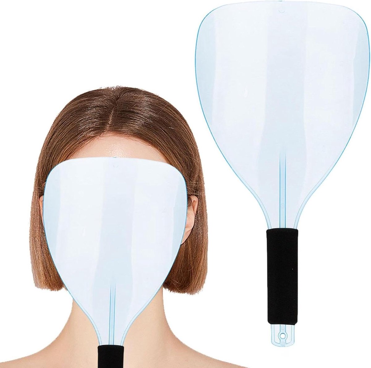 Gezichtstrimmer Schot - Haar Scherm Vizier - Thuis Kapsels Maken - Gezichtsbescherming Spray - 325x156 cm - Transparant