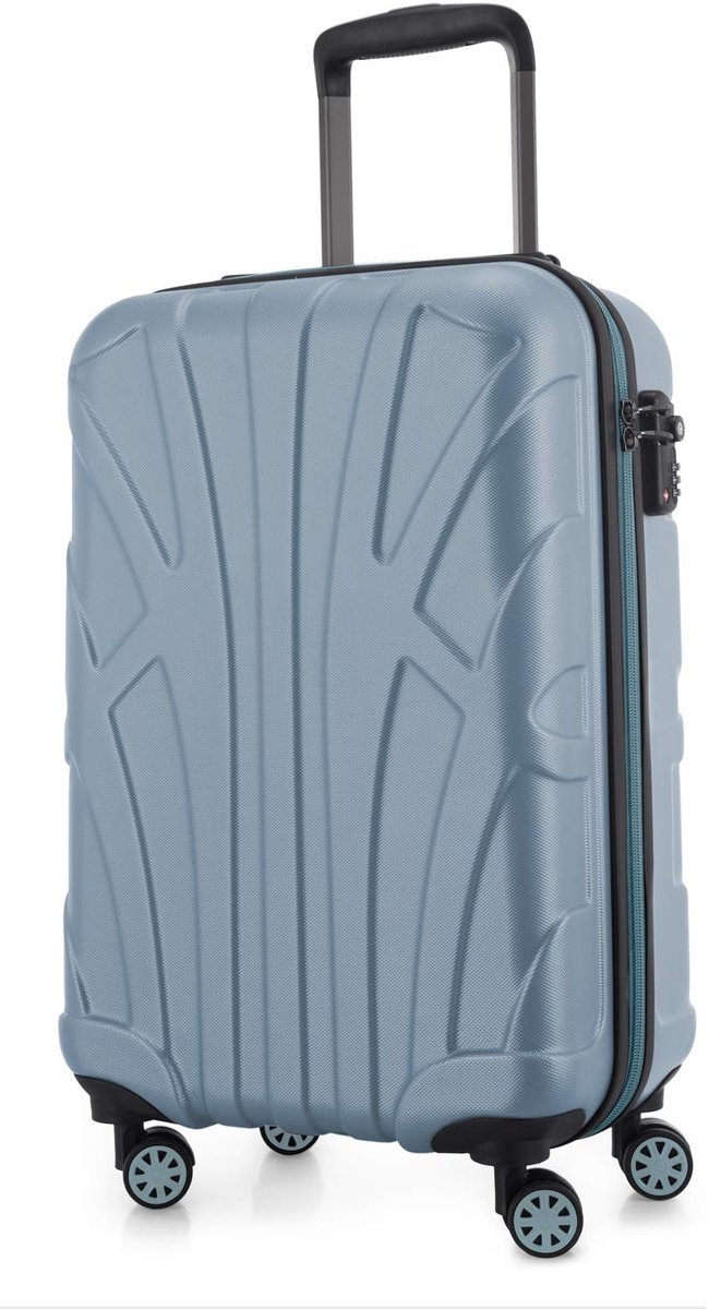 SnelShoppen - Harde Koffer Handbagage 55 x 35 x 20 cm - ABS met TSA Slot - 4 Dubbele Wielen - Telescopische Handgreep - Lichtgewicht Cabine Bagage - Z