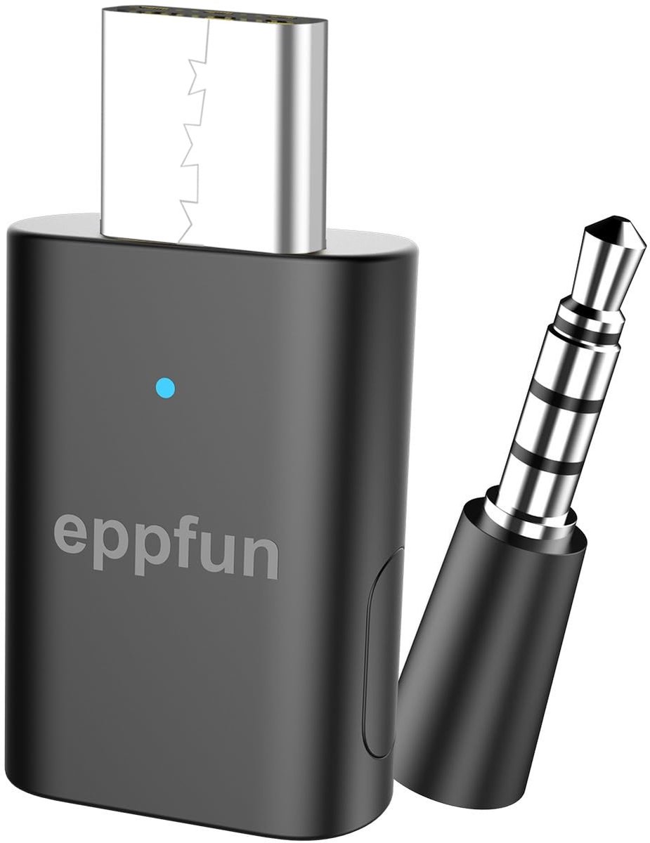 SnelShoppen - Bluetooth 5.2 Adapter voor PS5 en PC, APTX-Adaptive USB-C Audio Transmitter Dongle voor Hoofdtelefoons, Headsets en Luidsprekers - Ideaa