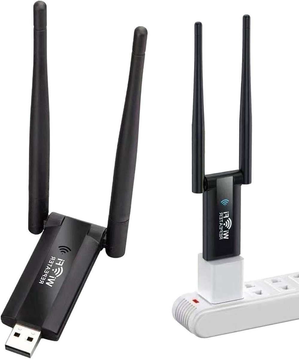 WiFi Extender Signaalversterker - Internet Repeater Afstandsvergroter - Uitbreiden WiFi Bereik - Elimineert Dode Zones