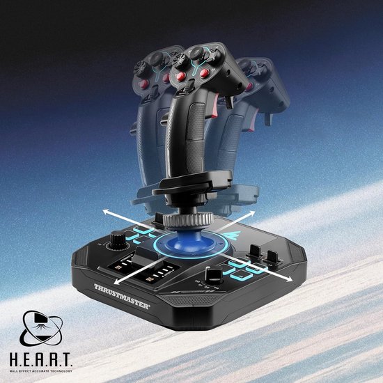 Joystick Voet - Controller Basis - Flightsjim Simulatie - Hall Effect Sensoren - 24 x 29 x 196 cm - Zwart — afbeelding 5