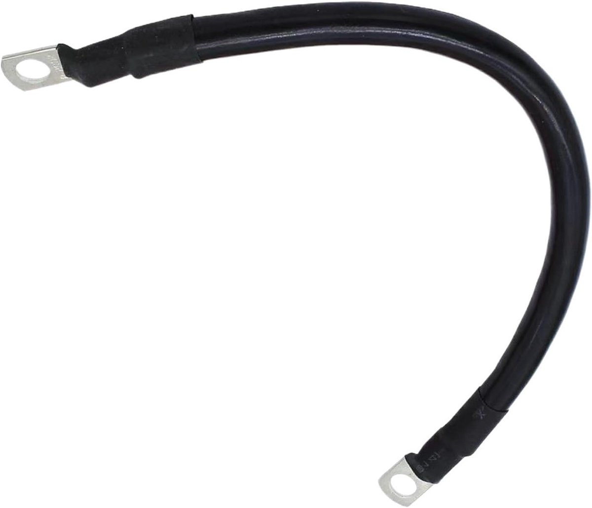 Accukabel - Startkabel Jumperkabel - Voertuig Energie Overdracht - Meerstrengs Koperdraad - 50 cm - Zwart