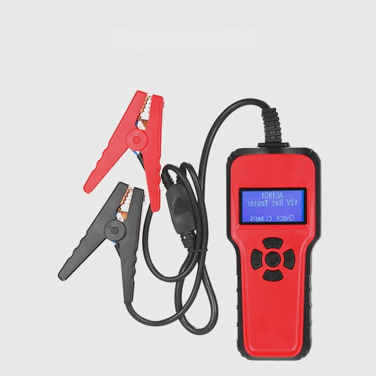 Digitale Accutester - Batterij Analyse - Voertuig Onderhoud - Meerdere Standaarden - 12V - Zwart