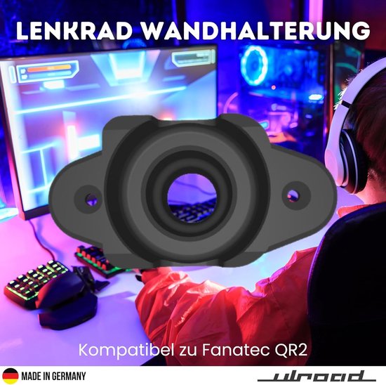 Wandhouder Stuurwielhouder - Stuurhouder QR2 - Gaming Setup Organiseren - Perfecte Pasvorm - 11 x 64 x 39 cm - Zwart — afbeelding 4
