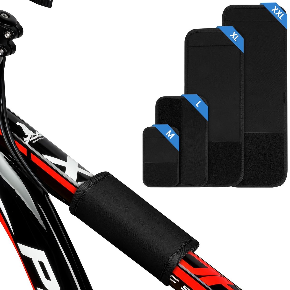 SolidKeus - Set van 4 Neopreen Fietskaderbeschermers