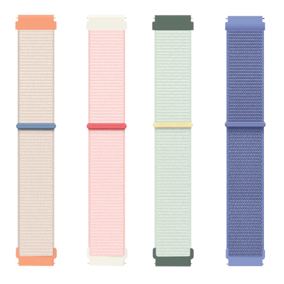 SolidKeus - 4-Pack Nylon Gevlochten Horlogebanden