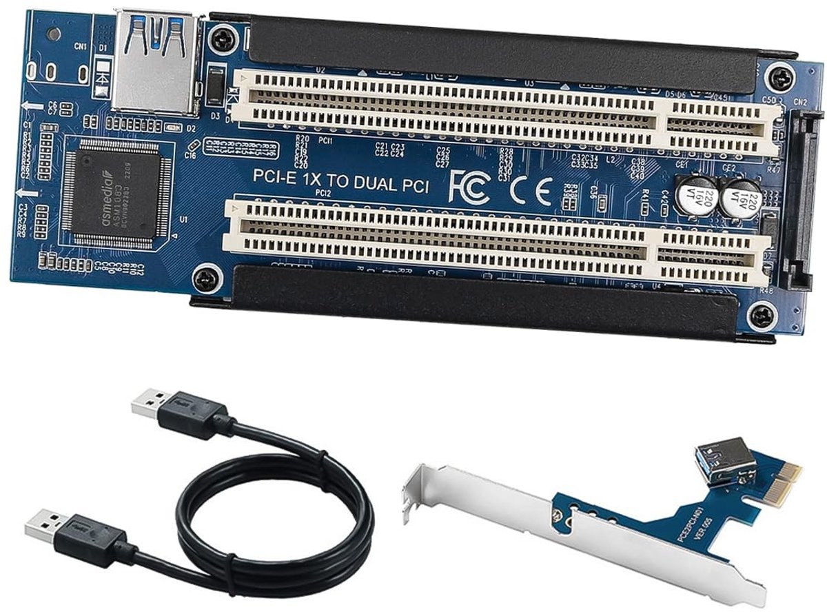SolidKeus - PCIe naar PCI Adapter voor Desktop Geluidskaarten