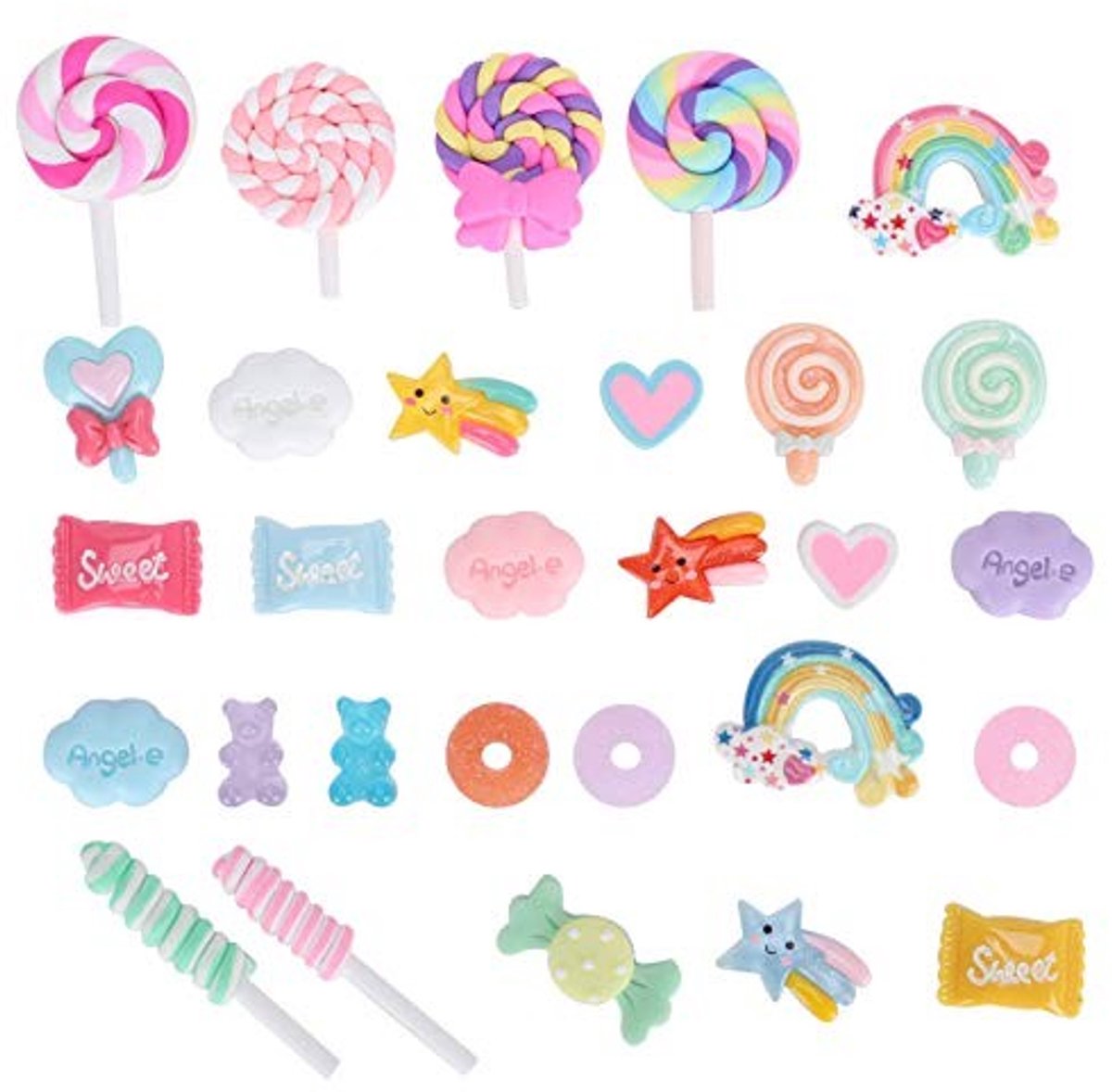 SolidKeus - 29 Stuks Nep Snoep Set voor Decoratie en DIY Projecten