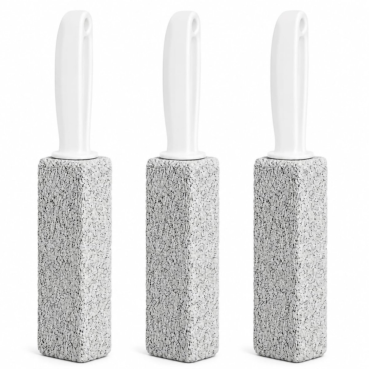 SolidKeus - 3 Stuks Puimsteen Toiletreinigers met Handvat