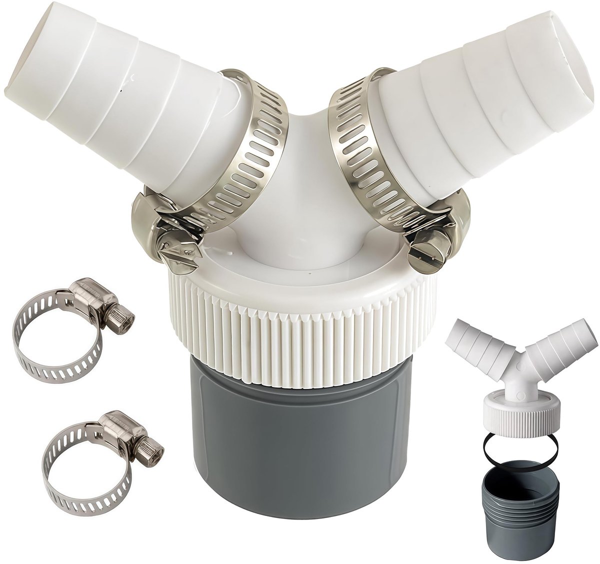 SolidKeus - Y-adapter voor Dubbele Aansluiting van Wasmachine en Vaatwasser