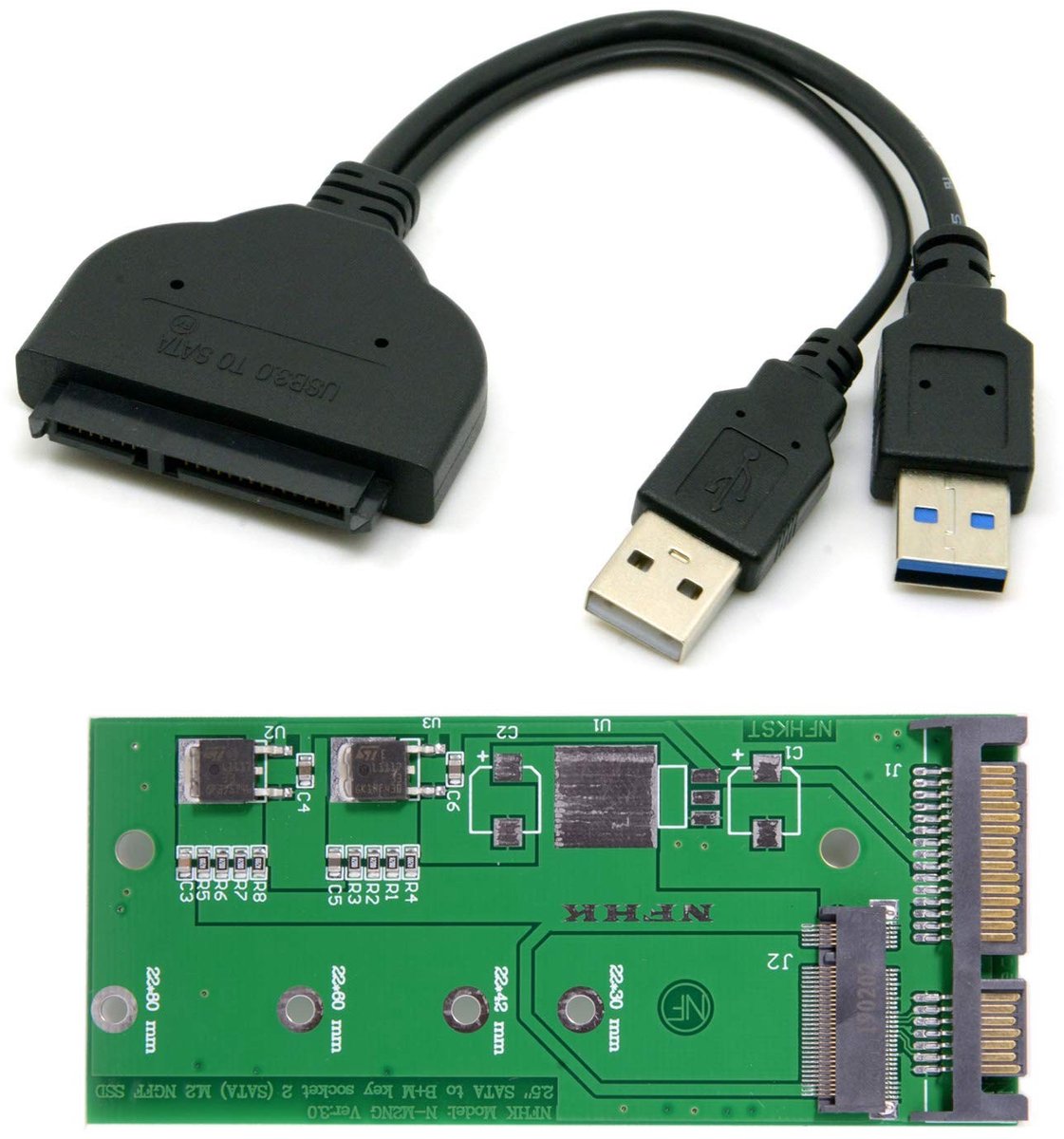 SolidKeus - SATA naar USB 3.0 Adapter voor M.2 NGFF PCI-E SSD