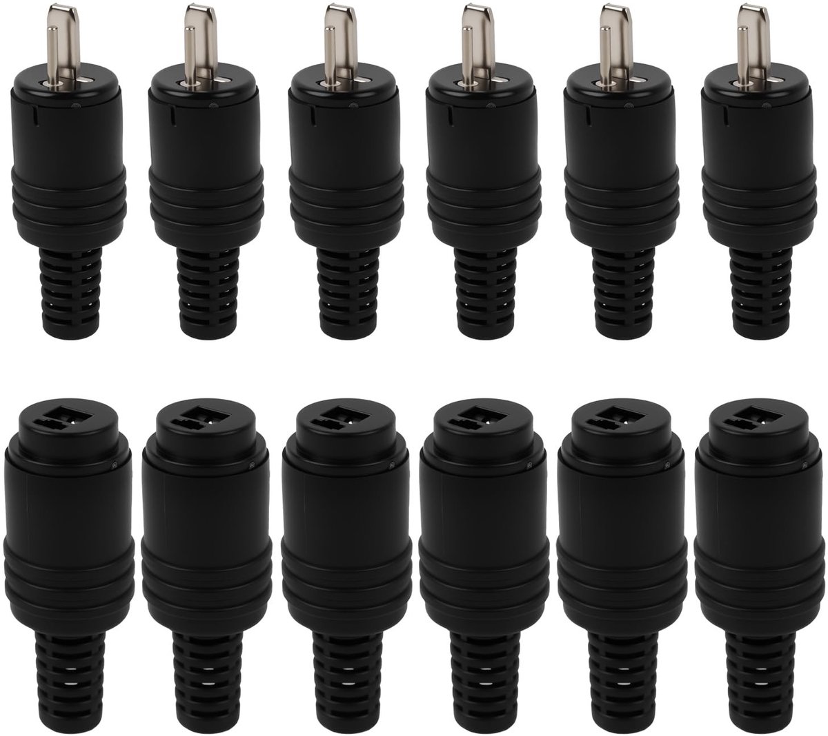 SolidKeus - Set van 12 DIN 2-Pins Verbindingen voor Speakers
