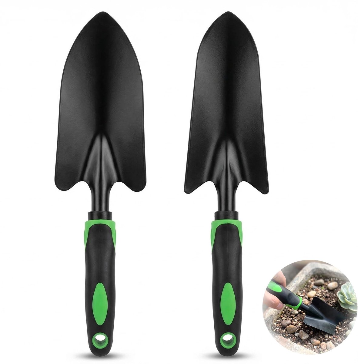 SolidKeus - Set van 2 Robuuste Tuinscheppen voor Planten en Wieden