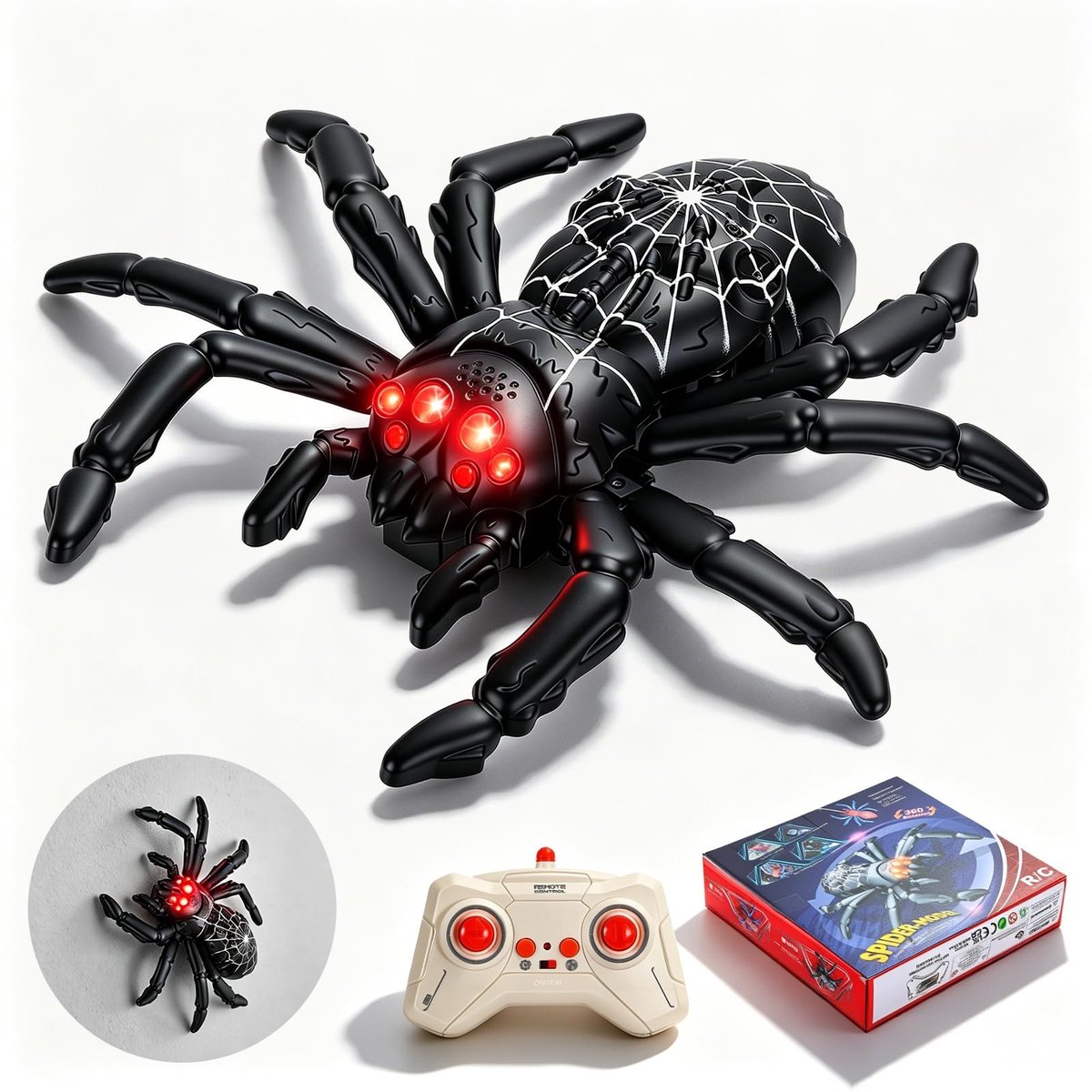 SolidKeus - RC Krab Spider Auto met Wandklimfunctie en 360° Rotatie