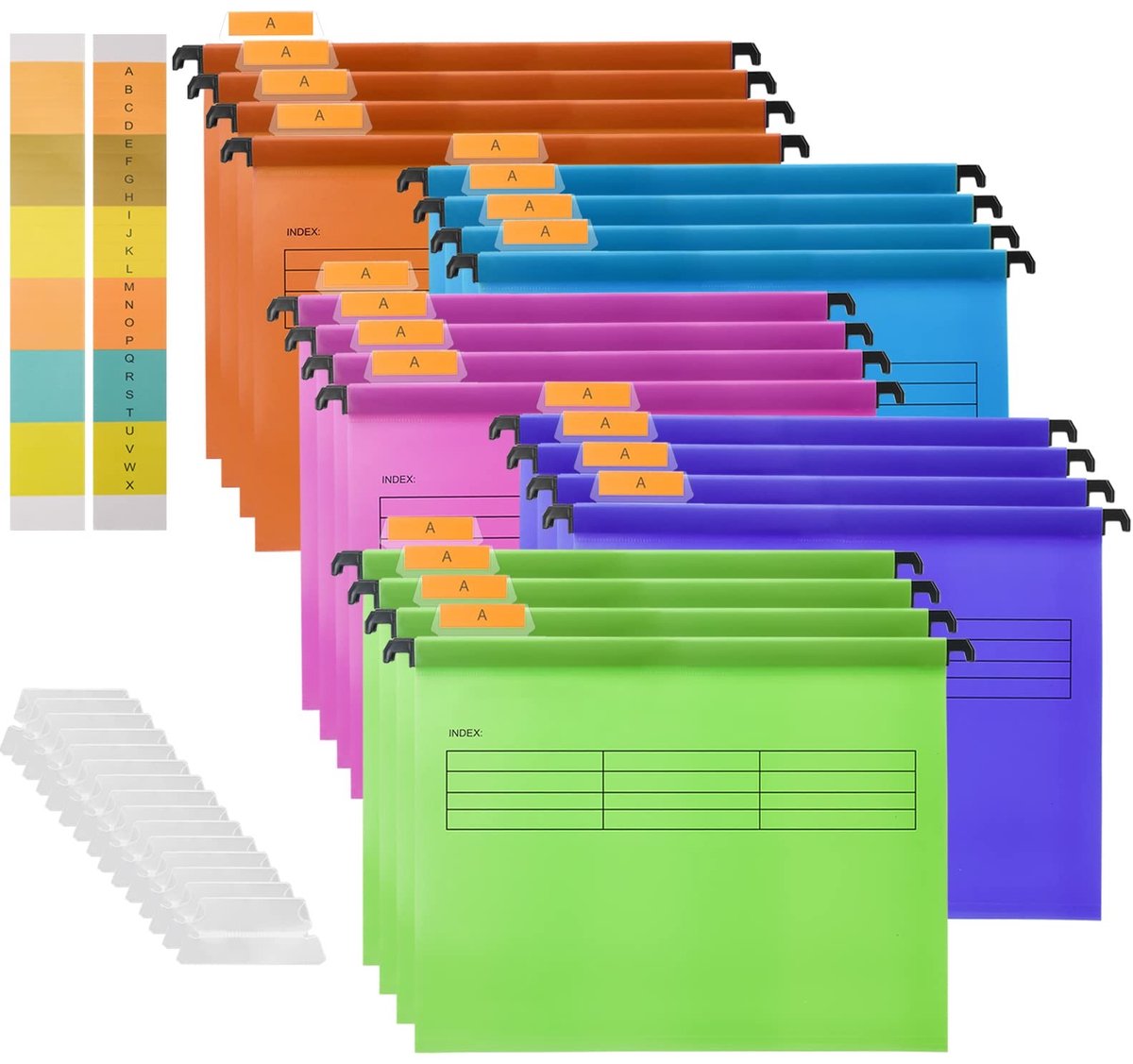 SolidKeus - Set van 20 A4 Hangmappen voor Kantoor en School