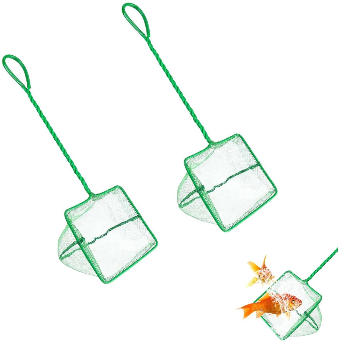 SolidKeus - Schepnet voor Aquarium 15,2 cm - 2 Stuks