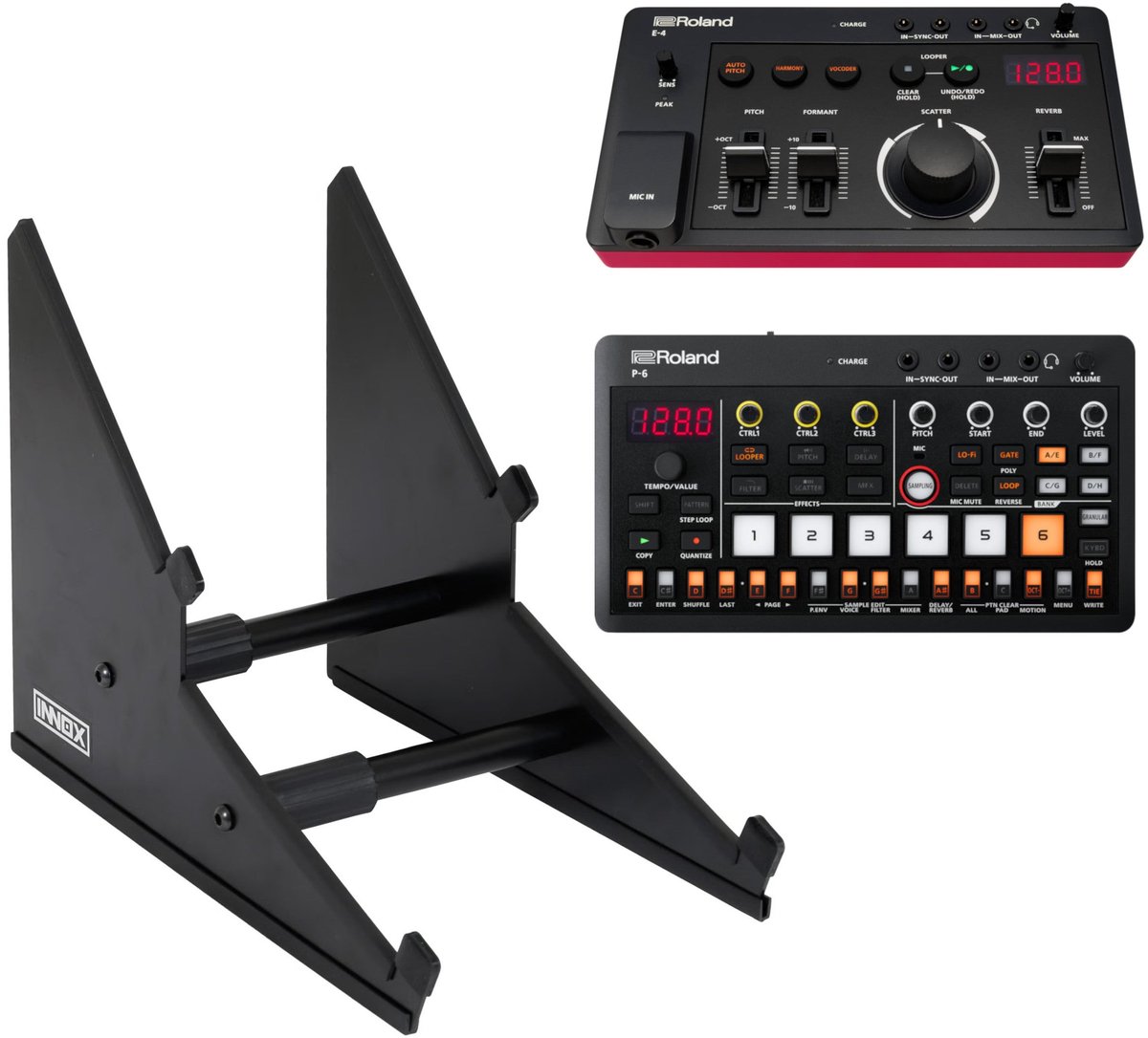 Synthstand voor 2 apparaten - Innox SynthStand 01 - Multikleur