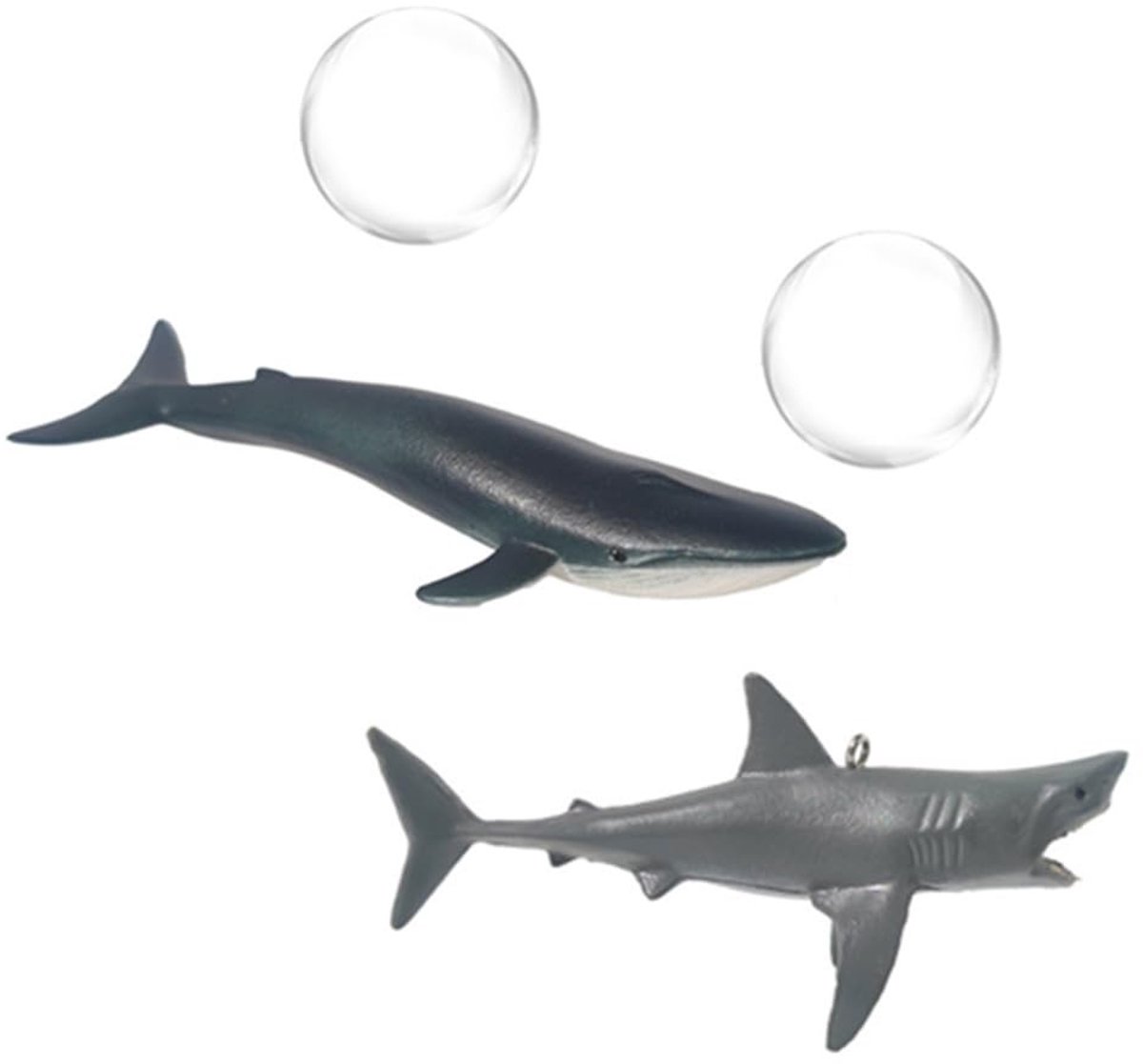SolidKeus - Set van 2 Drijvende Aquariumdecoraties van Hars