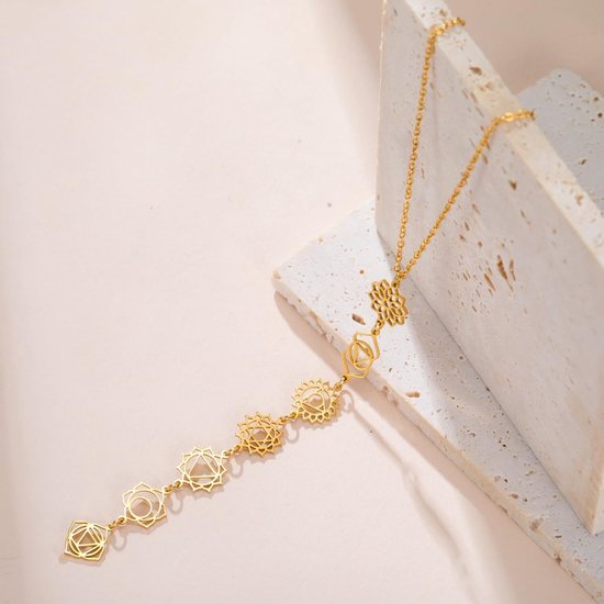 SolidKeus - 7 Chakra Ketting van Roestvrij Staal voor Spirituele Genezing van solidkeus — afbeelding 3