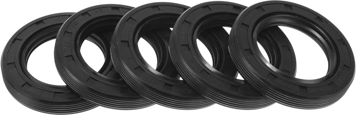Universele olieafdichting TG4 roterende asafdichtring 30 x 47 x 7 mm hogedruk NBR rubber zwart 5 stuks